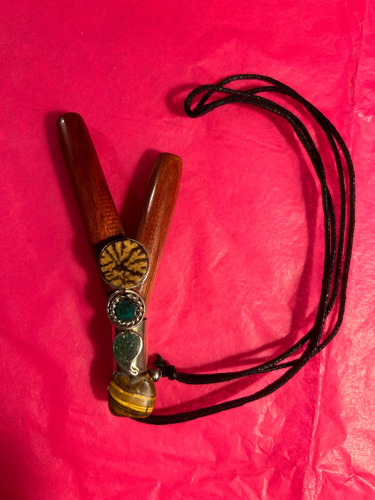 Kuripe with Necklace (Crystal & Porcupine needle Variants)