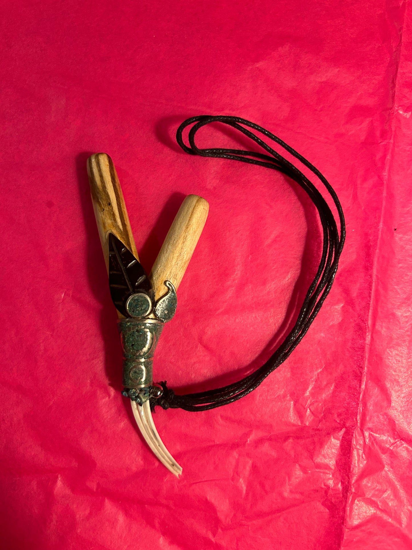 Kuripe with Necklace (Crystal & Porcupine needle Variants)