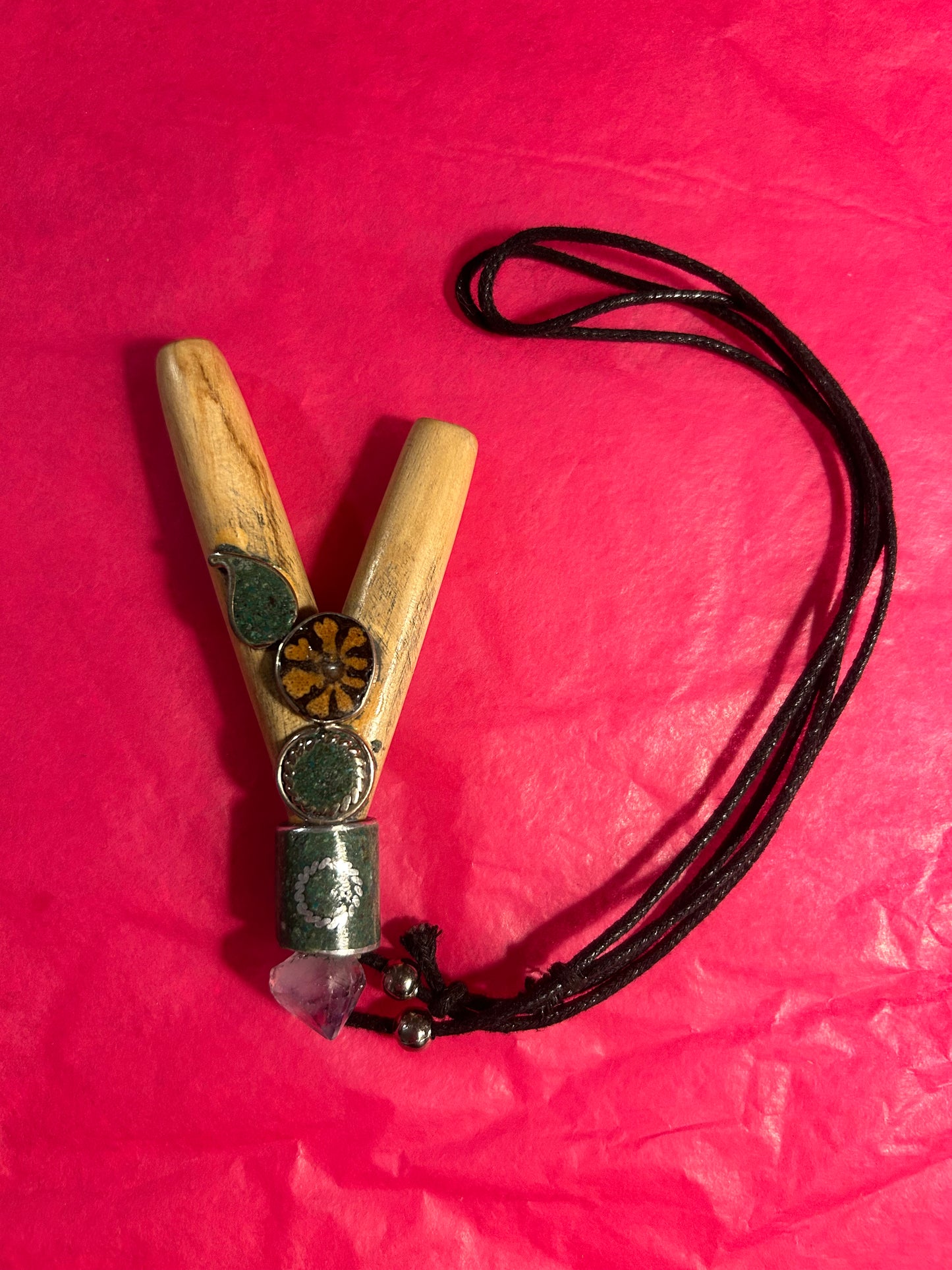 Kuripe with Necklace (Crystal & Porcupine needle Variants)