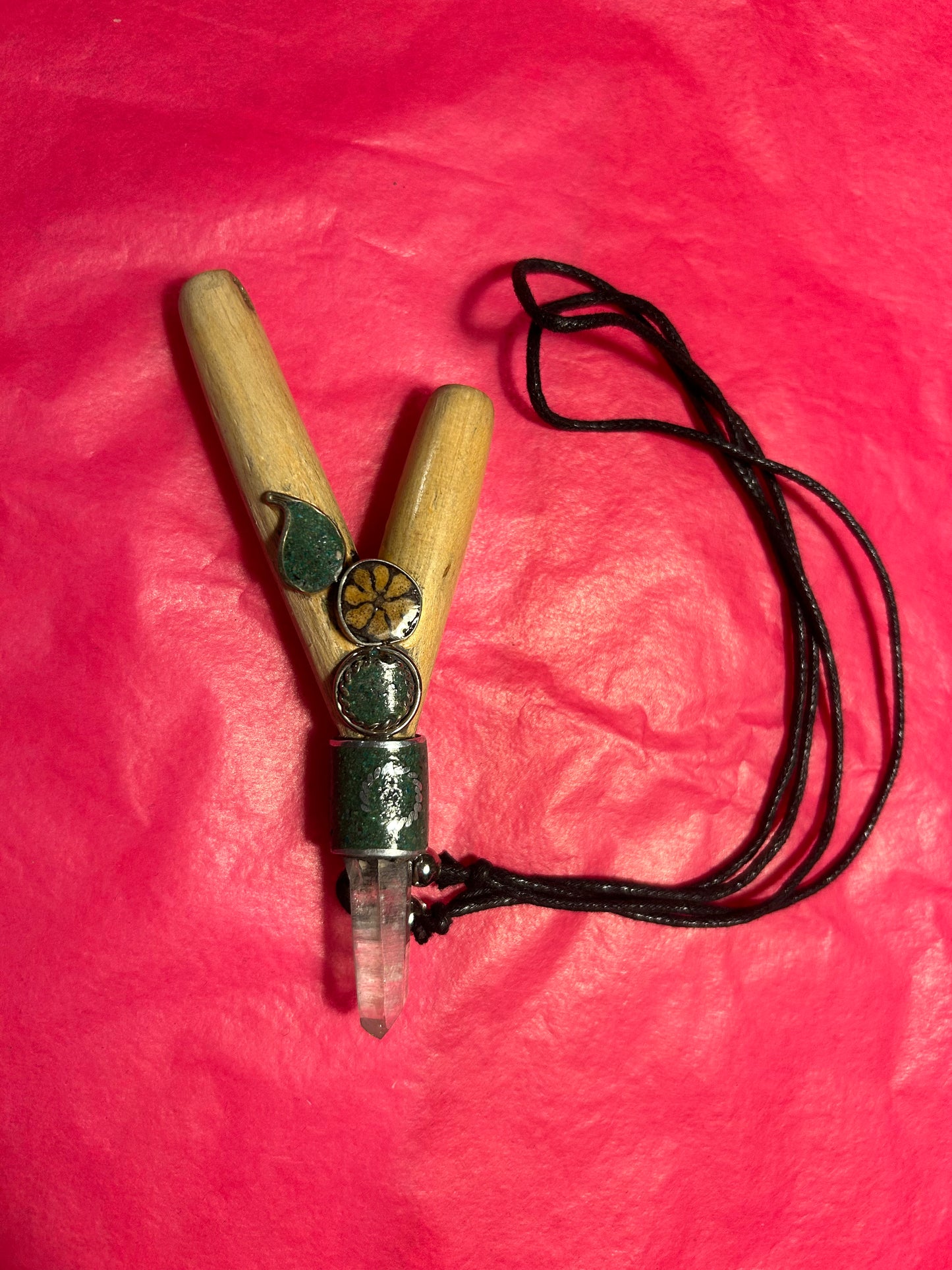 Kuripe with Necklace (Crystal & Porcupine needle Variants)