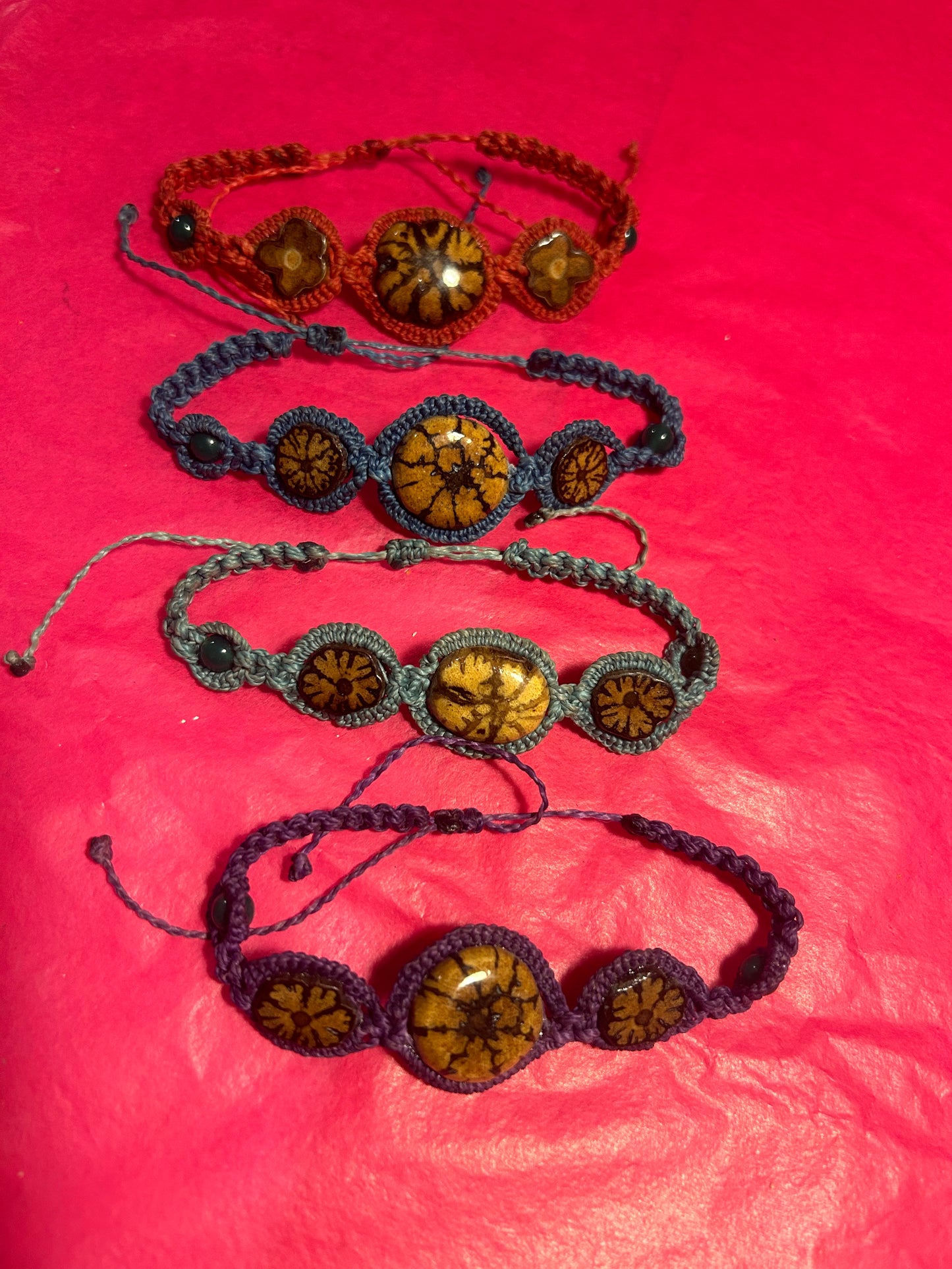 Ayahuasca Macrame Bracelet - Hand Woven