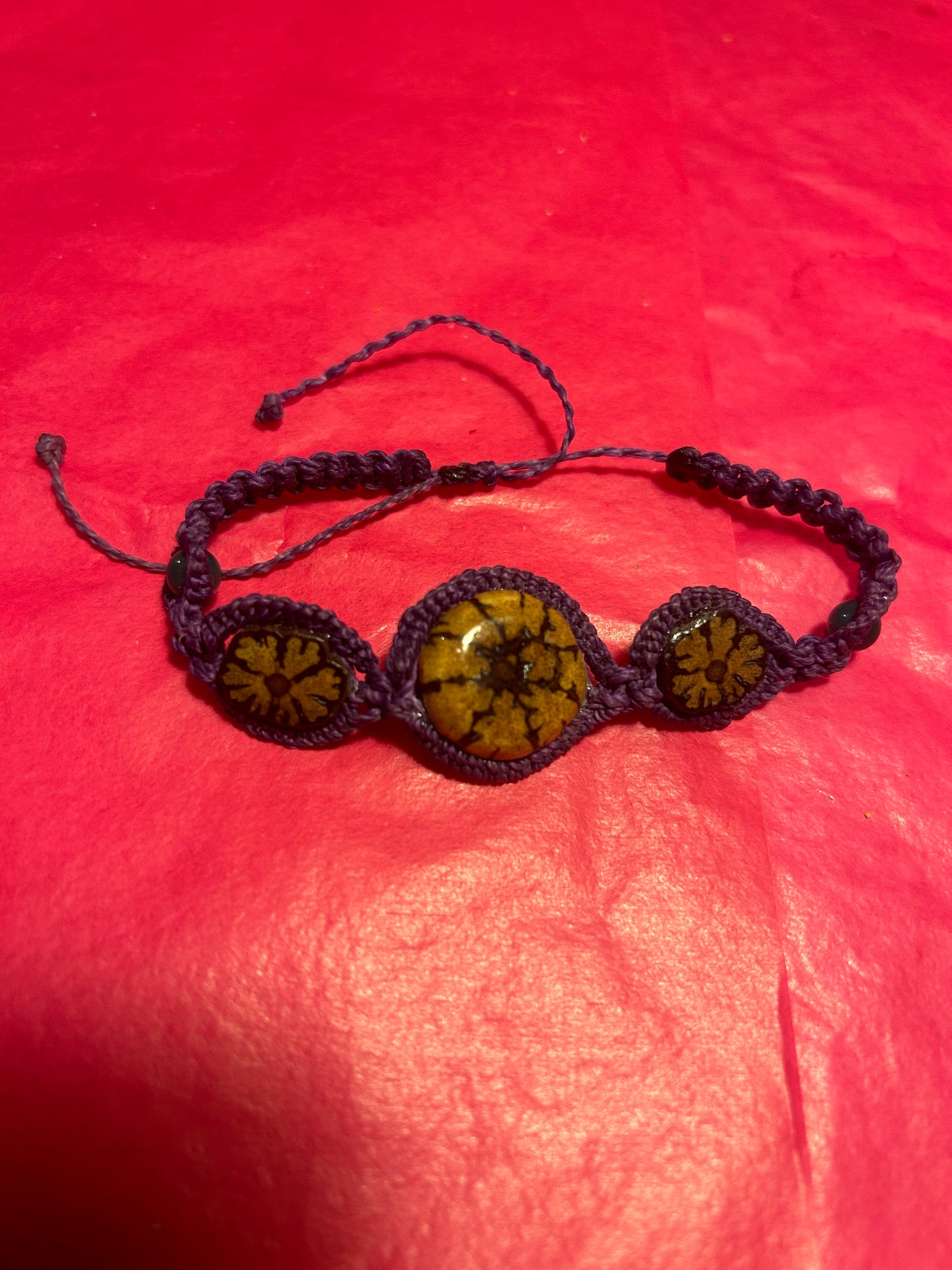 Ayahuasca Macrame Bracelet - Hand Woven