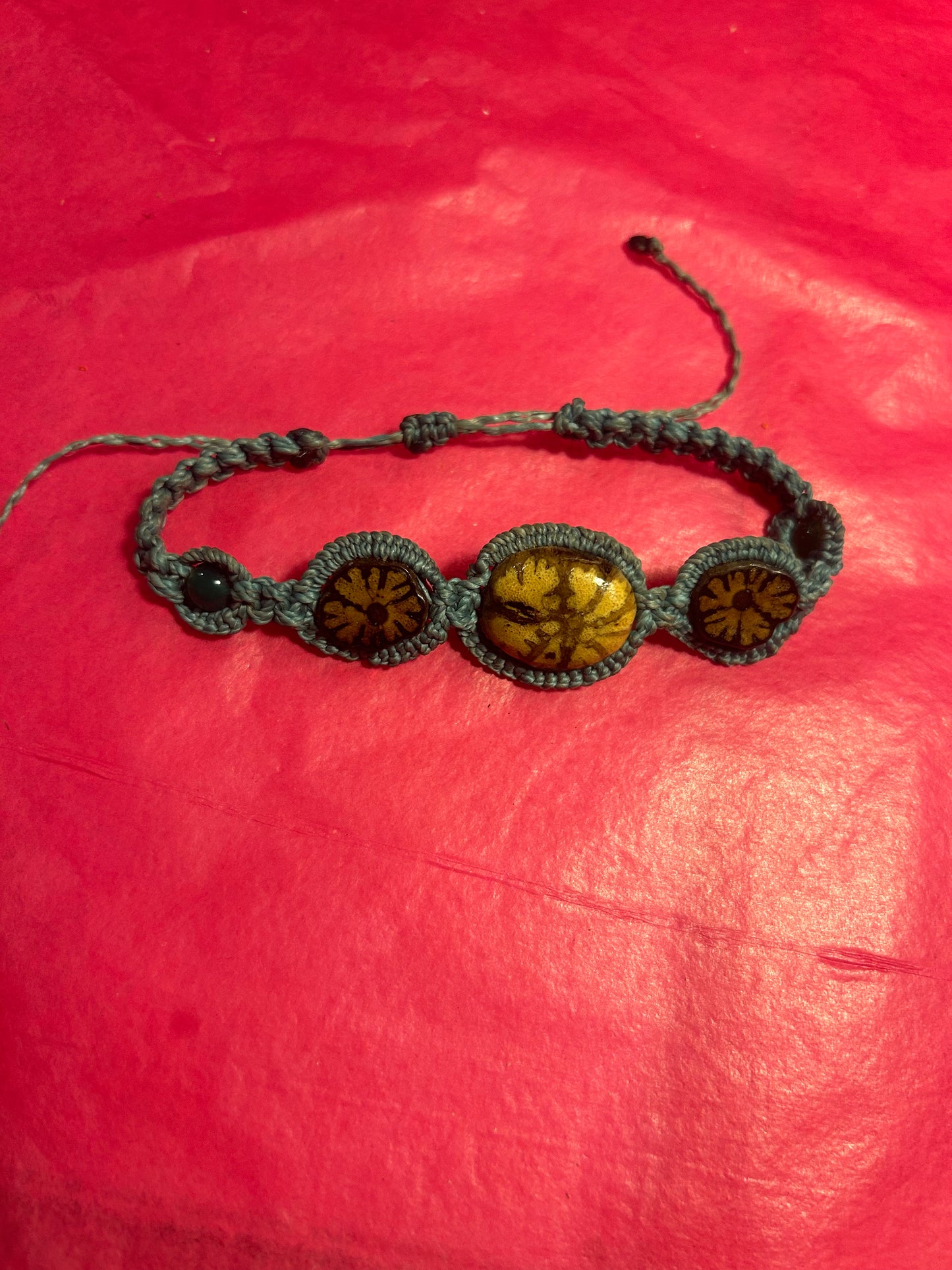 Ayahuasca Macrame Bracelet - Hand Woven