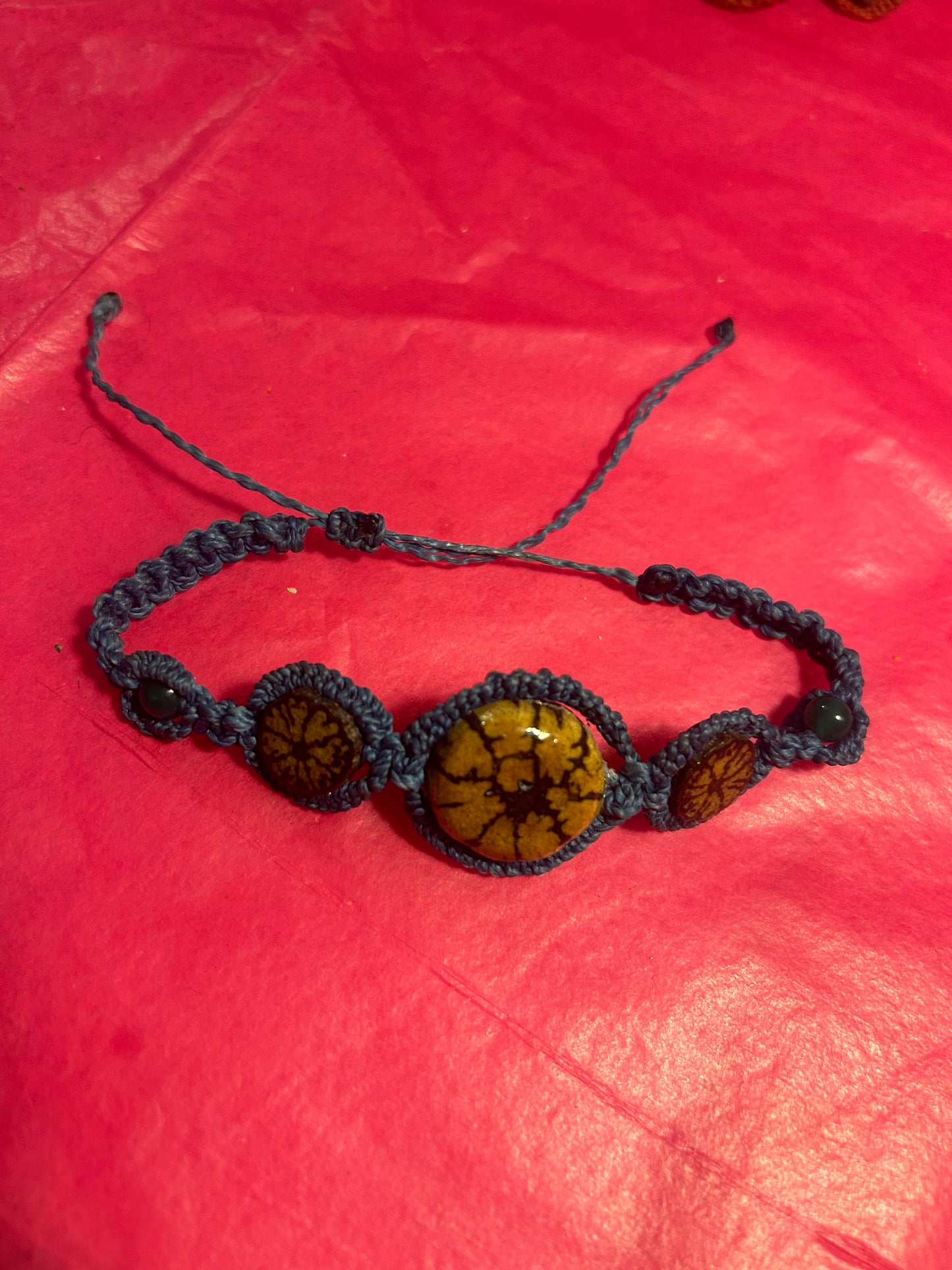 Ayahuasca Macrame Bracelet - Hand Woven