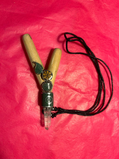 Kuripe with Necklace (Crystal & Porcupine needle Variants)