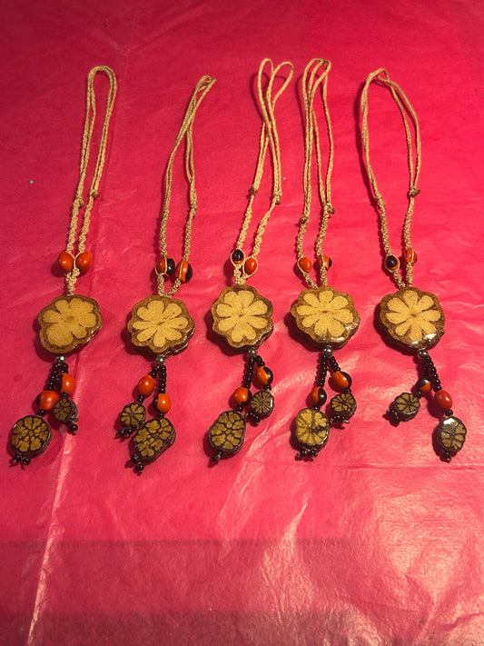 Ayahuasca Hemp String Necklace (Medium Size)