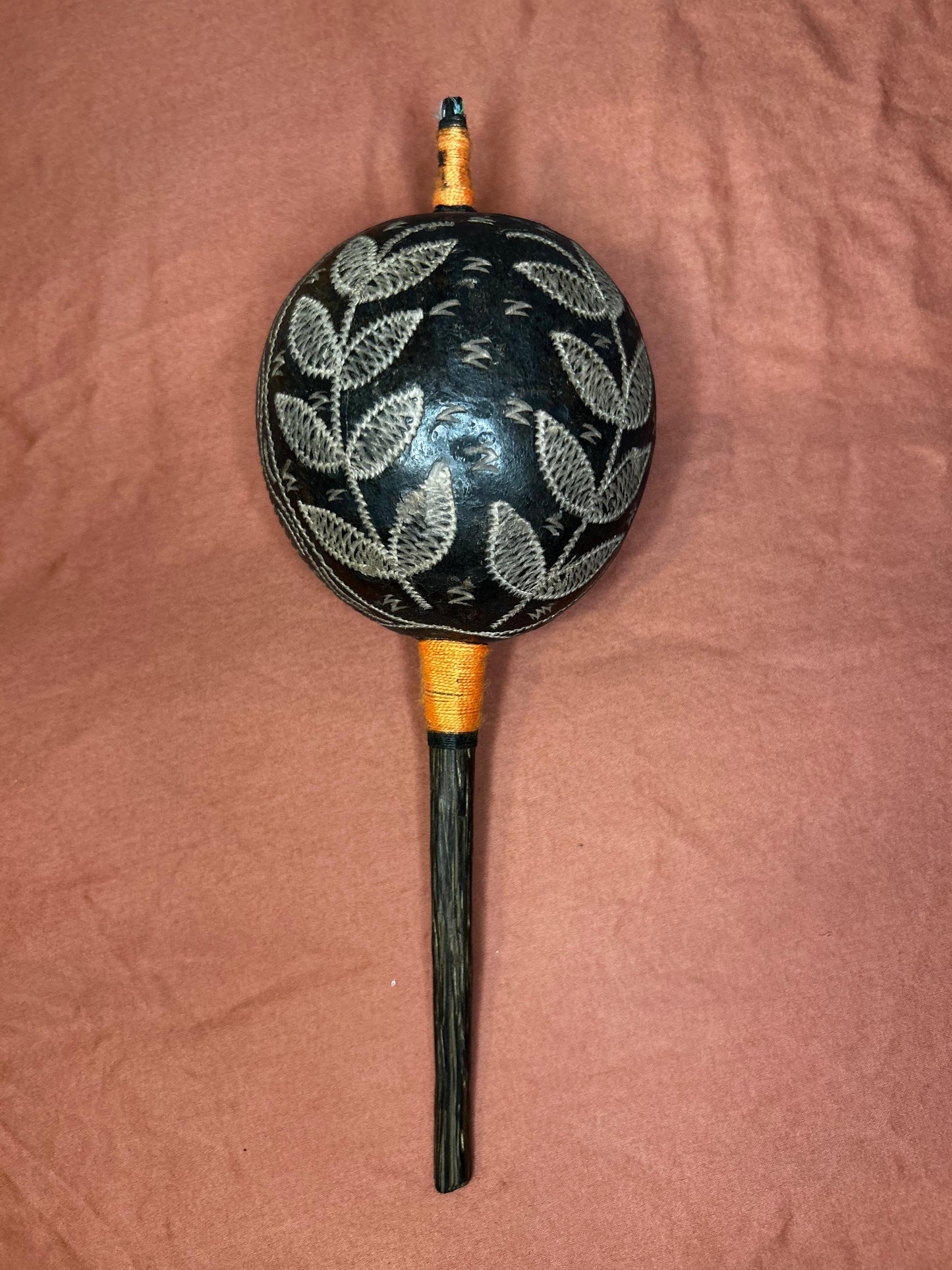 Authentic Shipibo Handcrafted Rattle (Large - Vine)