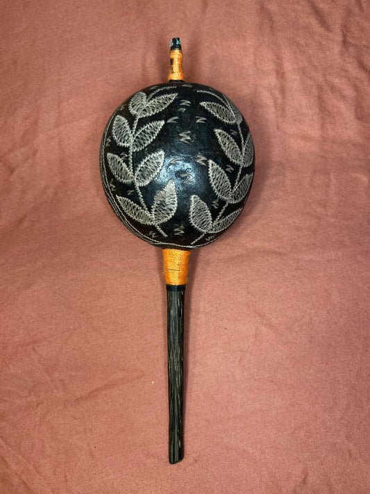 Authentic Shipibo Handcrafted Rattle (Large - Vine)