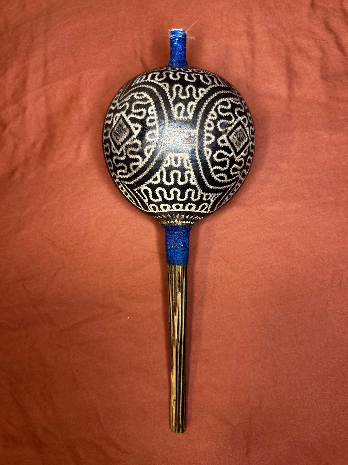 Authentic Shipibo Handcrafted Rattle (Large - ICARO)