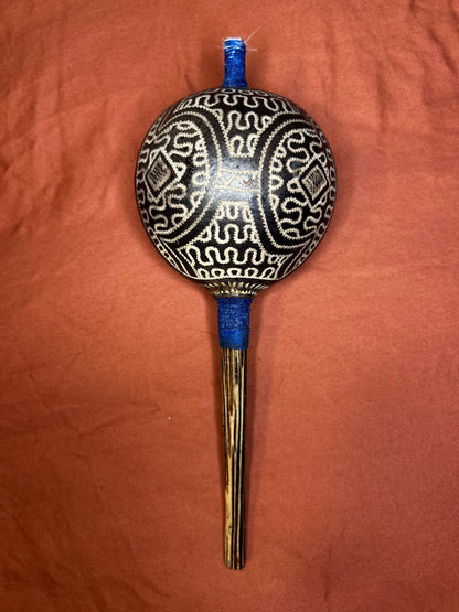Authentic Shipibo Handcrafted Rattle (Large - ICARO)